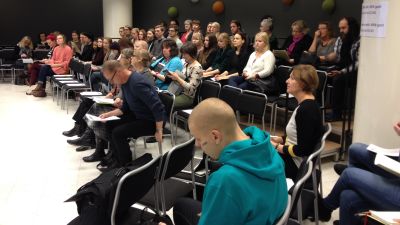 Publiken var vältalig vid Nordiskt välfärdscenters seminarium