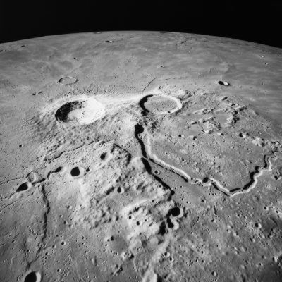 Aristarkos-kratern på månen.