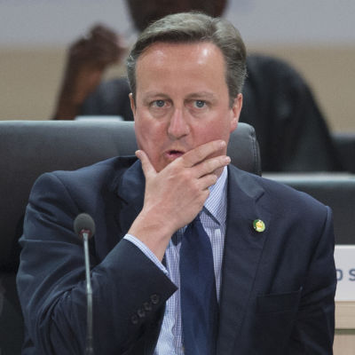 Storbritanniens premiärminister David Cameron på kärnsäkerhetskonferensen i Washington 1.4.2016