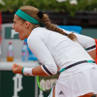 Jelena Ostapenko i semifinal i Franska öppna.