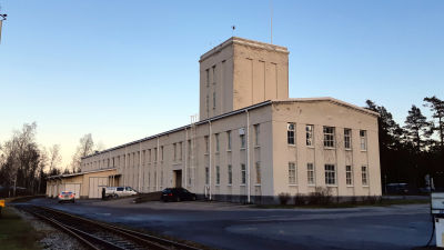 En fabriksbyggnad i Hangö.