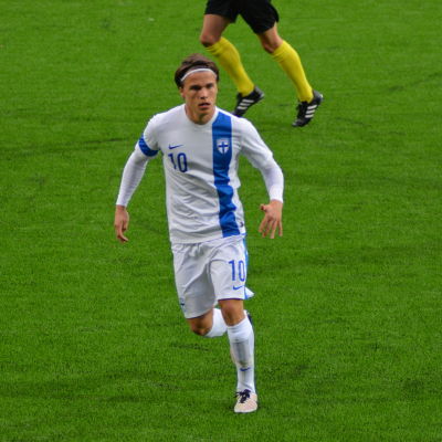 Simon Skrabb i Finlands U21-landslag.