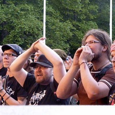 Ämyrockin yleisöä