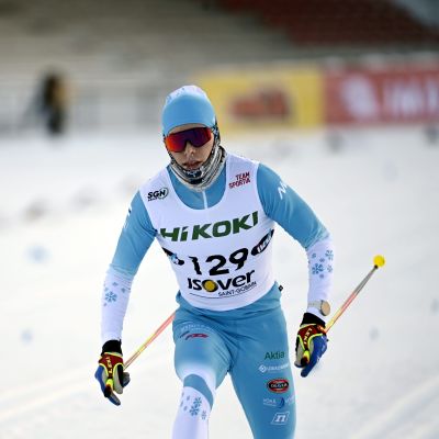 Alexander Ståhlberg hiihti Imatralla aikuisten SM-kisoissa.