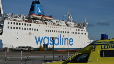 Räddningsövning ombord på Wasa Express