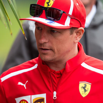 Kimi Räikkönen i Österrike inför F1-loppet i Spielberg.