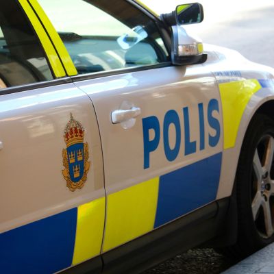 Svensk polisbil. 