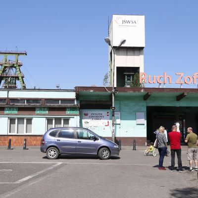 En arkivbild från Zofiówka-gruvan i staden Jastrzębie-Zdrój i maj 2018 då gruvan drabbades av ett jordskalv. 