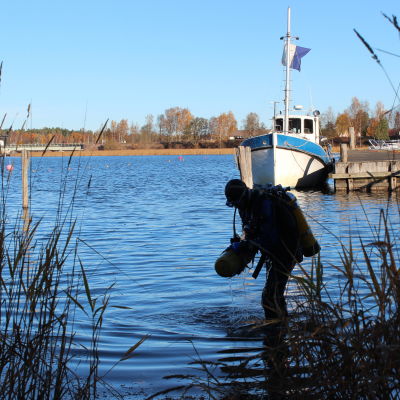 Nikodemus Engberg var en av tio som dök i Ekenäs