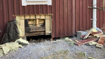 Brandskada vid folkets hus i Hammars i Borgå 26.07.21