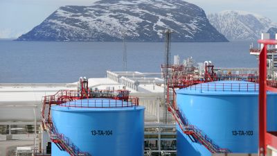 Statoils anläggning på Melkøya nära Hammerfest