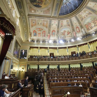 Espanjan väliaikainen pääministeri Mariano Rajoy puhui parlamentille