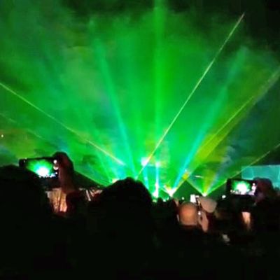 Lasershow korvasi ilotulituksen Kokkolan Venetsialaisissa.