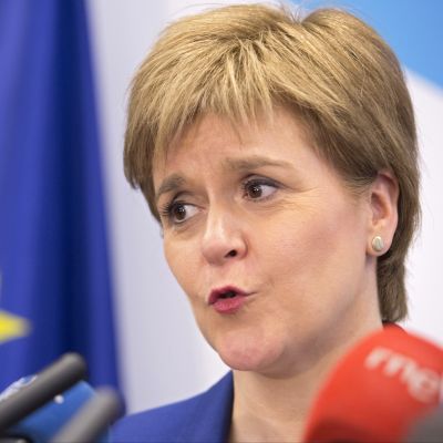 Skotlannin pääministeri ja Skotlannin kansanpuolueen johtaja Nicola Sturgeon.