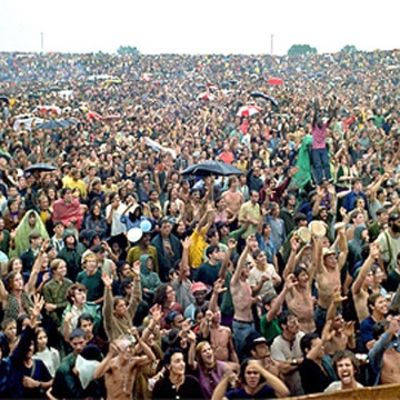 Enorm publik i Woodstock 1969