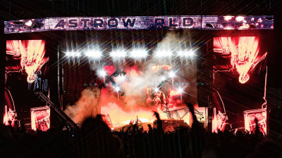 Scen under Astroworld-festivalen 2021.