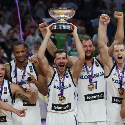 EM-guldlaget Slovenien, basket