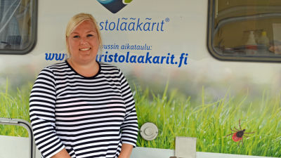 Niina Kämppi, sjuksköterska på skärgårdsdoktorns fästingbuss