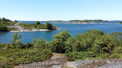 Utsikten från Härmo på Berghamn i Houtskär.