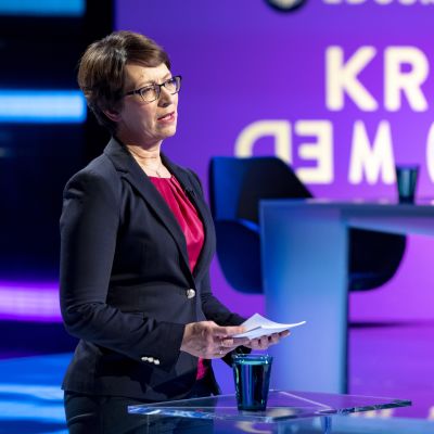 Sari Essayah puoluejohtajien vaalitentissä Yle 19.03.2019