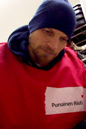 Mikko Penttilä vapaaehtoistyössä