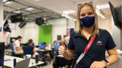 Journalisten Kristina Eddy ser in i kameran.
