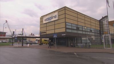 Wasalines terminalbyggnad vid hamnen i Vasa