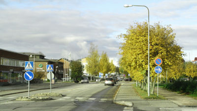 Arkivbild från 2017 från Närpes centrum.