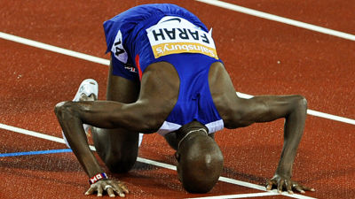 Mo Farah imponerade när han löpte 3000 meter i Diamond League-tävlingen i London.