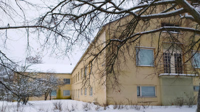 En del av den gamla hälsostationen i Borgå, delen som kallas stensjukhuset från Fänriksgatan.