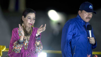 Rosario Murillo och Daniel Ortega.