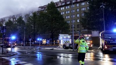 Vy från brandplatsen.