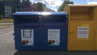Lumpinsamlingskärl i Åbo.