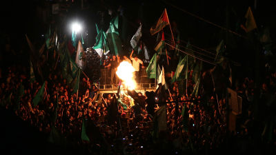 Gazabor firar eldupphöret.