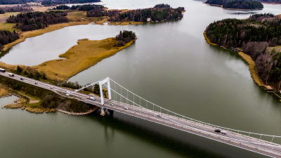 Flygbild på rävsundsbron