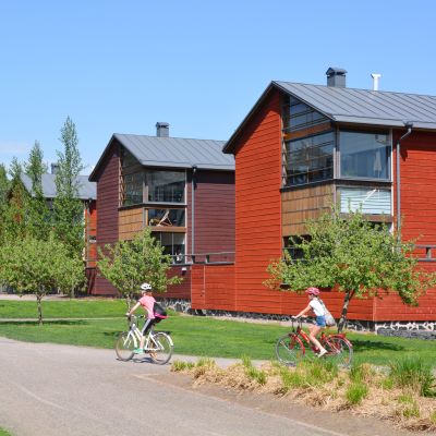 Trähus på Västra åstranden i Borgå