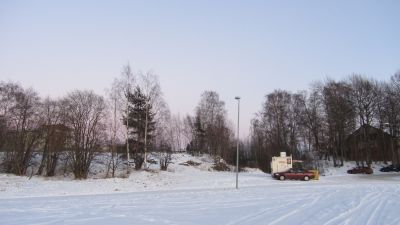 På den här sidan av Norra hamnen skulle stormarknaden byggas.