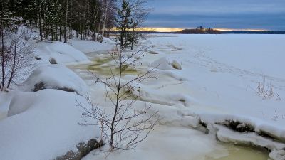 Högt vatten i Vasa i januari 2014