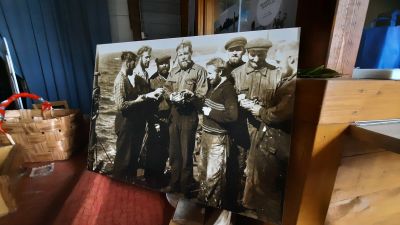 Saukon miehistöä merellä