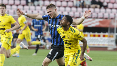 Benjamin Källman i matchen mot Ilves.