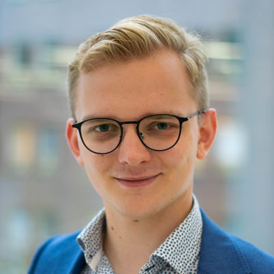 Porträtt på Axel Nurmio.