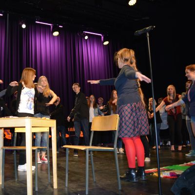Övningar inför Lypa Cabaré 2013