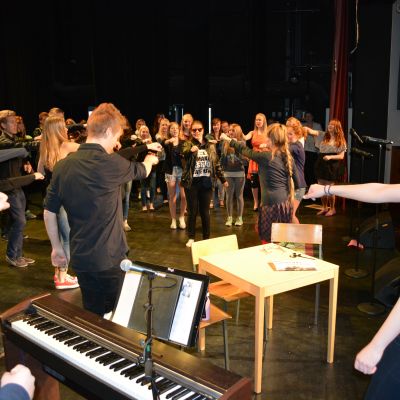 Övningar inför Lypa Cabaré 2013