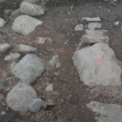 Ugnsfundament vid Raseborgs slott