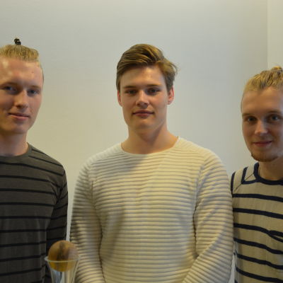 Fredrik Ulfstedt, Joel Tunturi och Wilperi Jalonen.