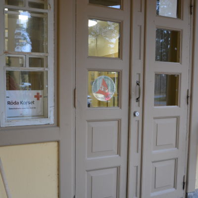 Röda Korsets mottagningscentral i Kristinestad.