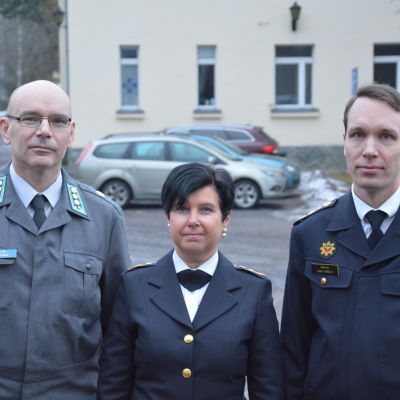 Petri Kosonen, Pirjo Tuominen och Ilkka Horelli.