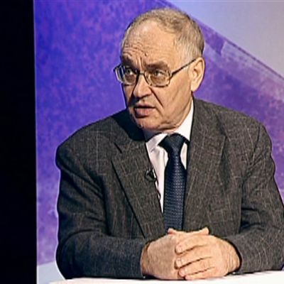 Lev Gudkov A-studion vieraana vuonna 2014.