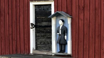 Fattiggubben vid Pörtom kyrka.