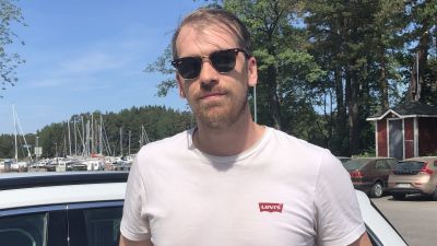 Man i bild.